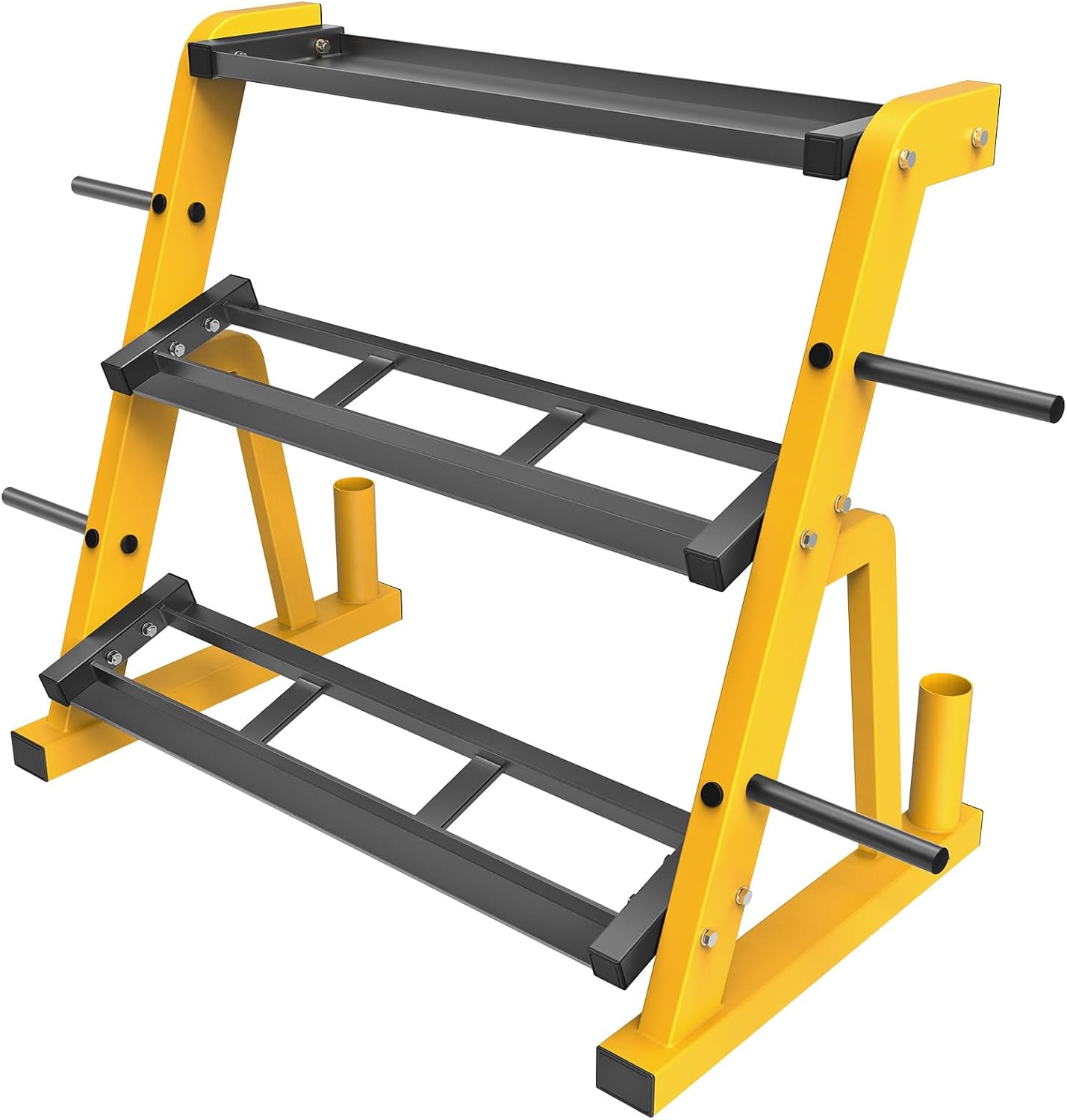 Heavy Duty Three Tier Dumbbell - Home Gym Yellow review and price