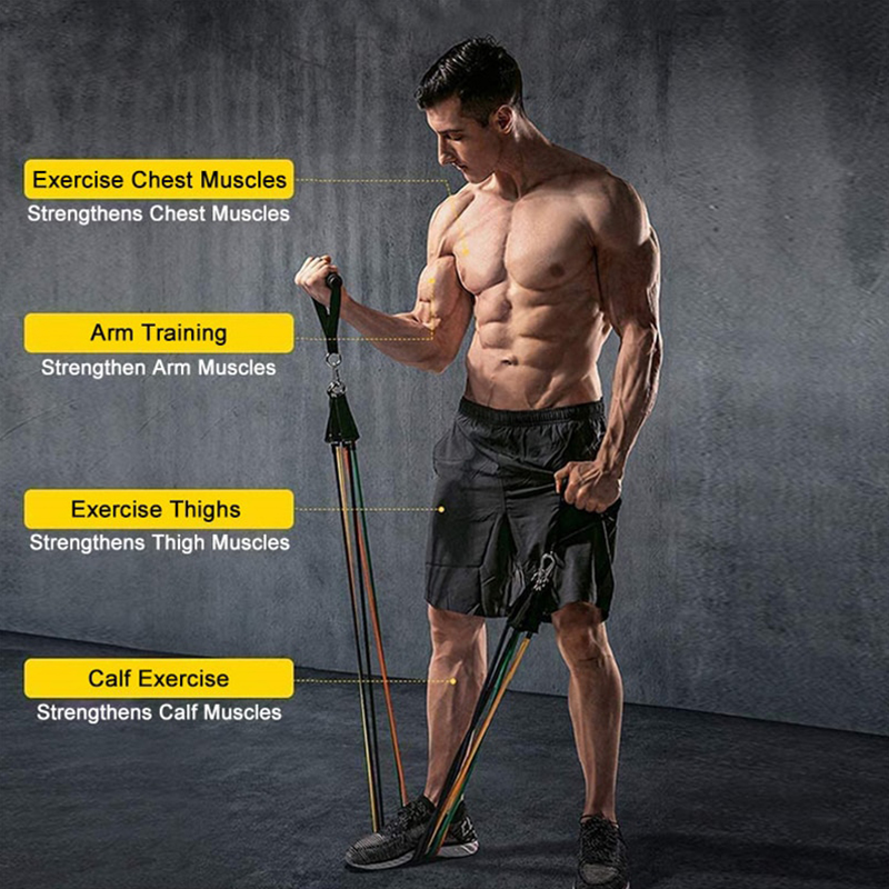 Resistance Elastic Bands Exerc - Home Gym Resistance Machine review and price