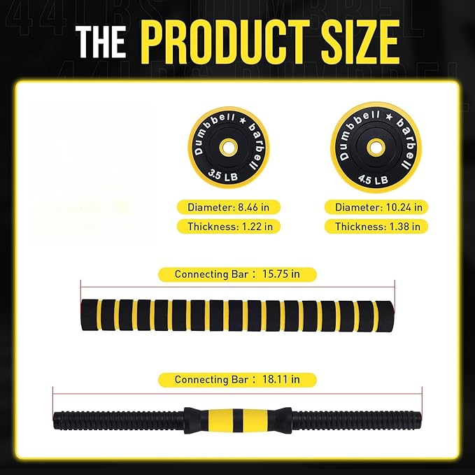 Adjustable Weights Set for Hom - Home Gym Yellow review and price