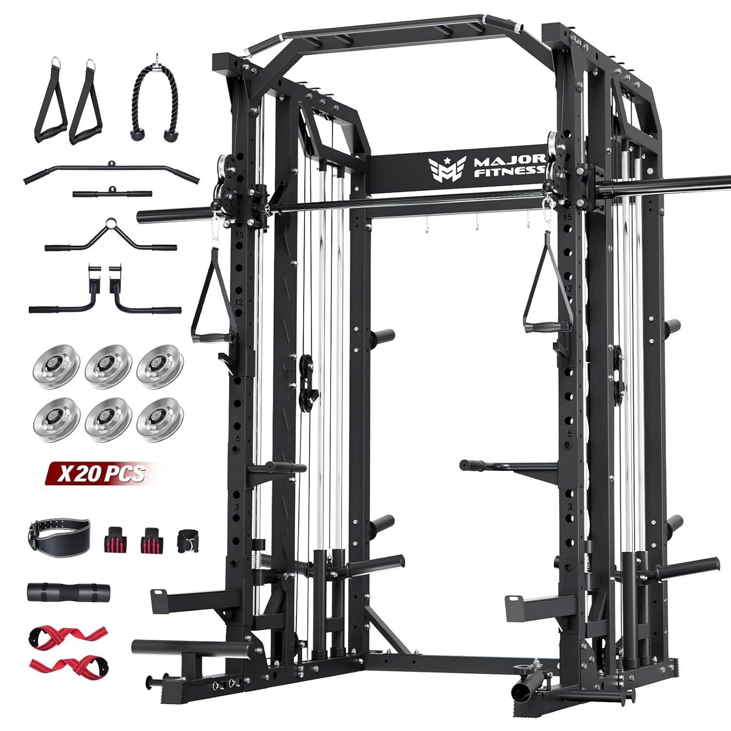Smith Machine Home Gym Squat R - Lat Pulldown Cable review and price